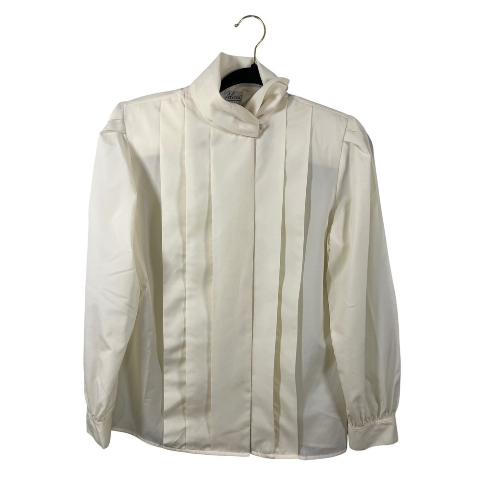 Vintage Earthy Cream Blouse Old Money Quiet Luxury Goblincore Academia Regency